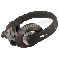 Гарнитура Ritmix RH-516M чёрный, проводная, 3.5 мм