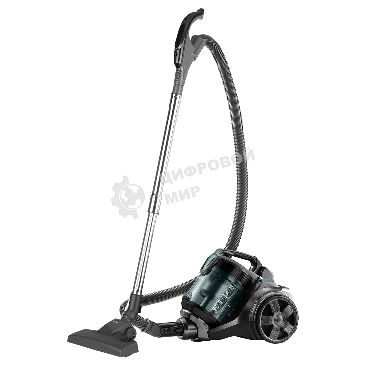 Пылесос Centek CT-2541 черный/зеленый, 450/2400 Вт, уборка сухая, пылесборник контейнер, 3 л