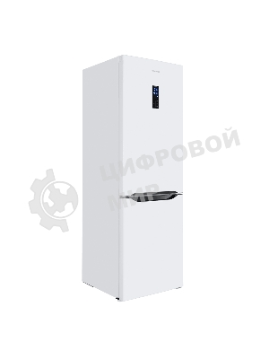 Холодильник Maunfeld MFF187NFIW10 белый двухкамерный 232/98 л морозилка снизу, No Frost