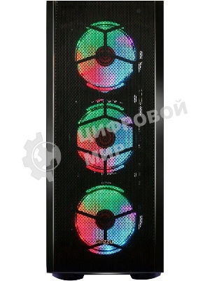 Компьютерный корпус Ginzzu GL300 FAN 12CM RGb*4 USB 3.0 Window