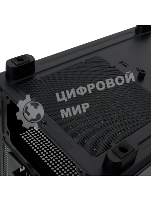 Компьютерный корпус HSPD F510, Panoramic Mid Tower, черный, TG, 0.5 SPCC, 3x120мм ARGb ATX, mATX, mITX 180/280/160мм 1x2.5