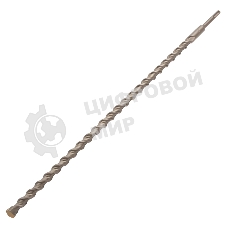 Бур по бетону Denzel двойная спираль, Cobalt W-tip, 18x600 мм, SDS PLUS
