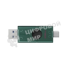Флешка USB Kingston DataTraveler Duo (DTDEG2/256Gb), 256Gb, USB3.2/Type-C, R/W 150/60, зеленая
