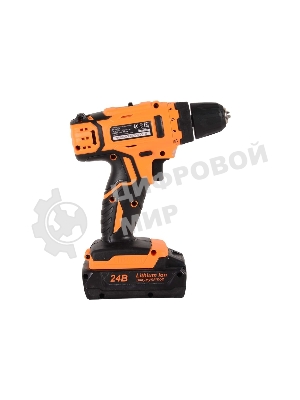 Дрель-шуруповерт Вихрь ДА-24Л-2к, 24 В, 2 Ач, 40 Нм, щеточный