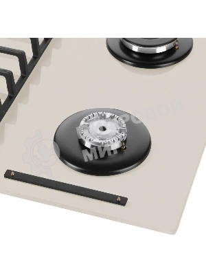 Газовая варочная панель Maunfeld EGHG.64.6CBG/G, 4 конфорки, закаленное стекло, бежевый