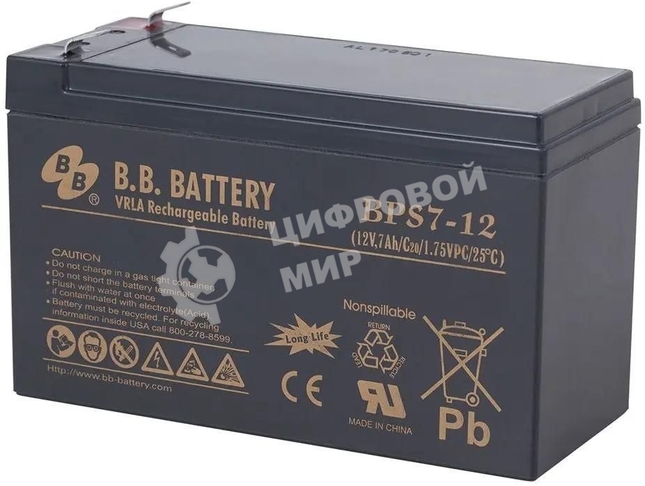 Батарея для ИБП B.B.Battery/BPS 7-12/12V/7Ah