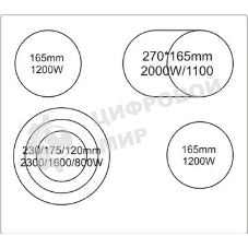 Электрическая варочная панель WeissgauffHV 643 BS