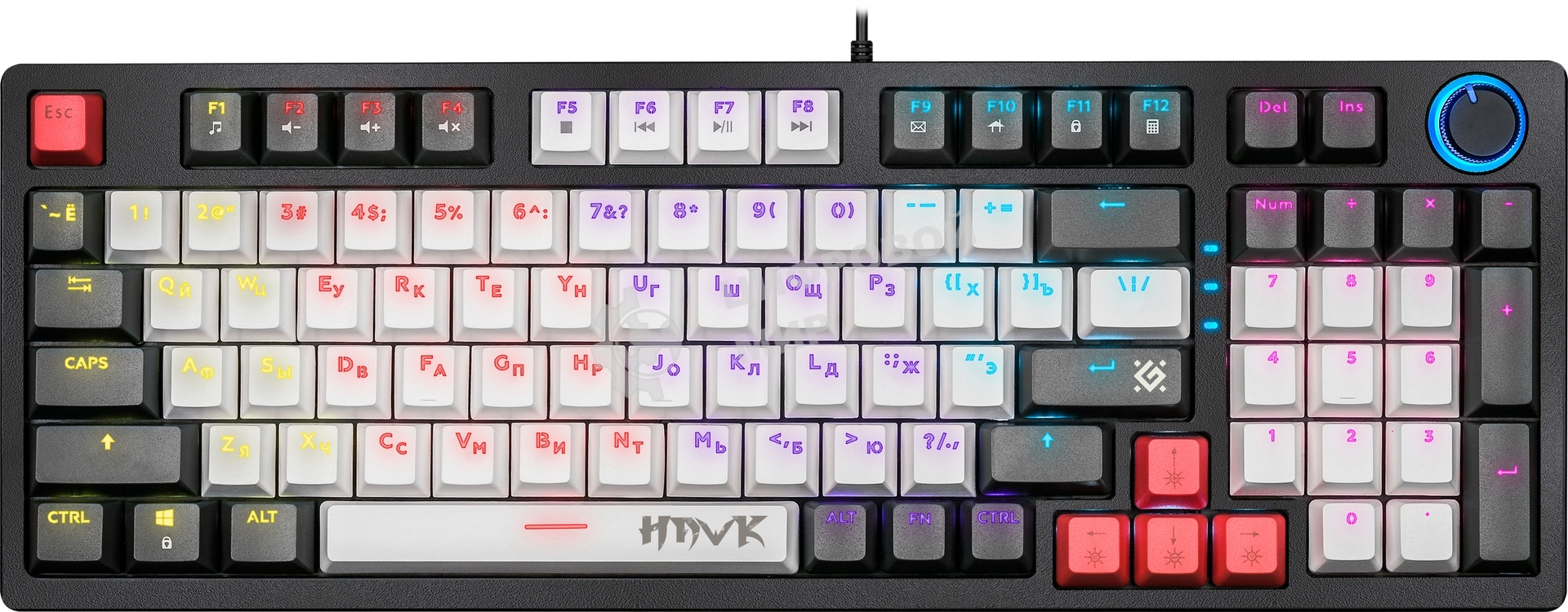 Клавиатура Defender Hawk GK-418 проводная, USB Type-A, чёрный