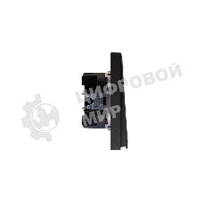 Выключатель Kranz STRONG 1 кл проходной (переключатель) 10А с/у графит