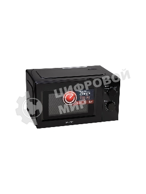 Микроволновая печь Energy EMW-20705 черный, 20 л, 700 Вт, переключатели - поворотный механизм
