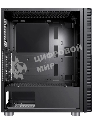 Компьютерный корпус Accord 3407 черный без БП ATX 2xUSB 2.0 2xUSB 3.0 audio bott PSU