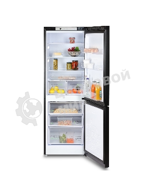 Холодильник Бирюса B6156 черный двухкамерный 210/100л морозилка снизу