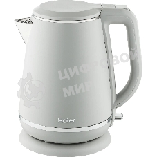 Чайник электрический Haier HK-502 1.5л. 3000Вт серый корпус: нерж.сталь/пластик (TD0029960RU)