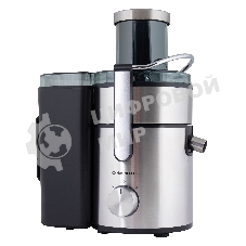 Соковыжималка Maunfeld MJE.1500S нержавеющая сталь, центробежная, 1500 Вт, 1100 мл, механическое