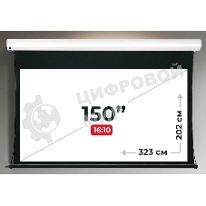 Экран для проектора S'OK Apollo SGPSMT-323x202A бокового натяжения, звукопрозрачный, белый к