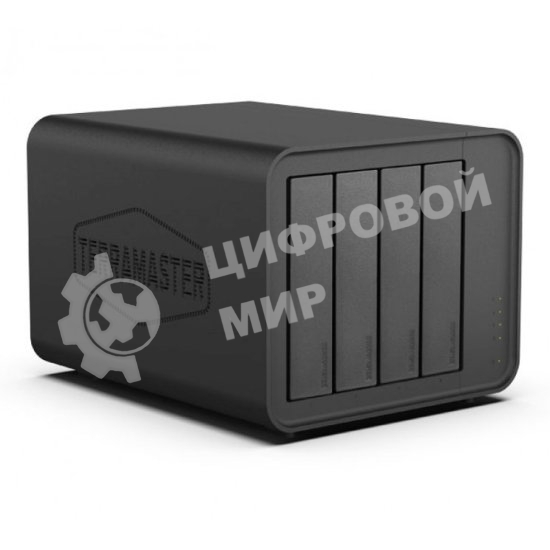 Сетевое хранилище TerraMaster D4-320 DAS tower/JBOD,RAID0,1/up to 4 SATA(3,5' or 2,5')/1xUSB3.1 Type-C gen2/1xPS/1YW