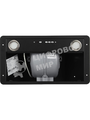 Вытяжка встраиваемая Elikor Flat 52П-650-К3Д черный, 52 см, 650 куб. м/ч, 60 дБ