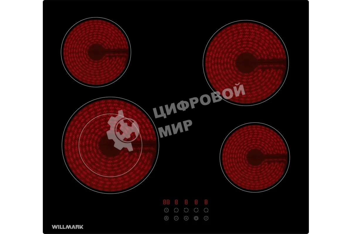 Электрическая варочная панель Willmark WCH-4602R независимая, черный