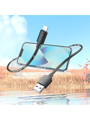 Кабель Hoco X96 Hyper iP USB (m)-Lightning (m) 1м черный коробка