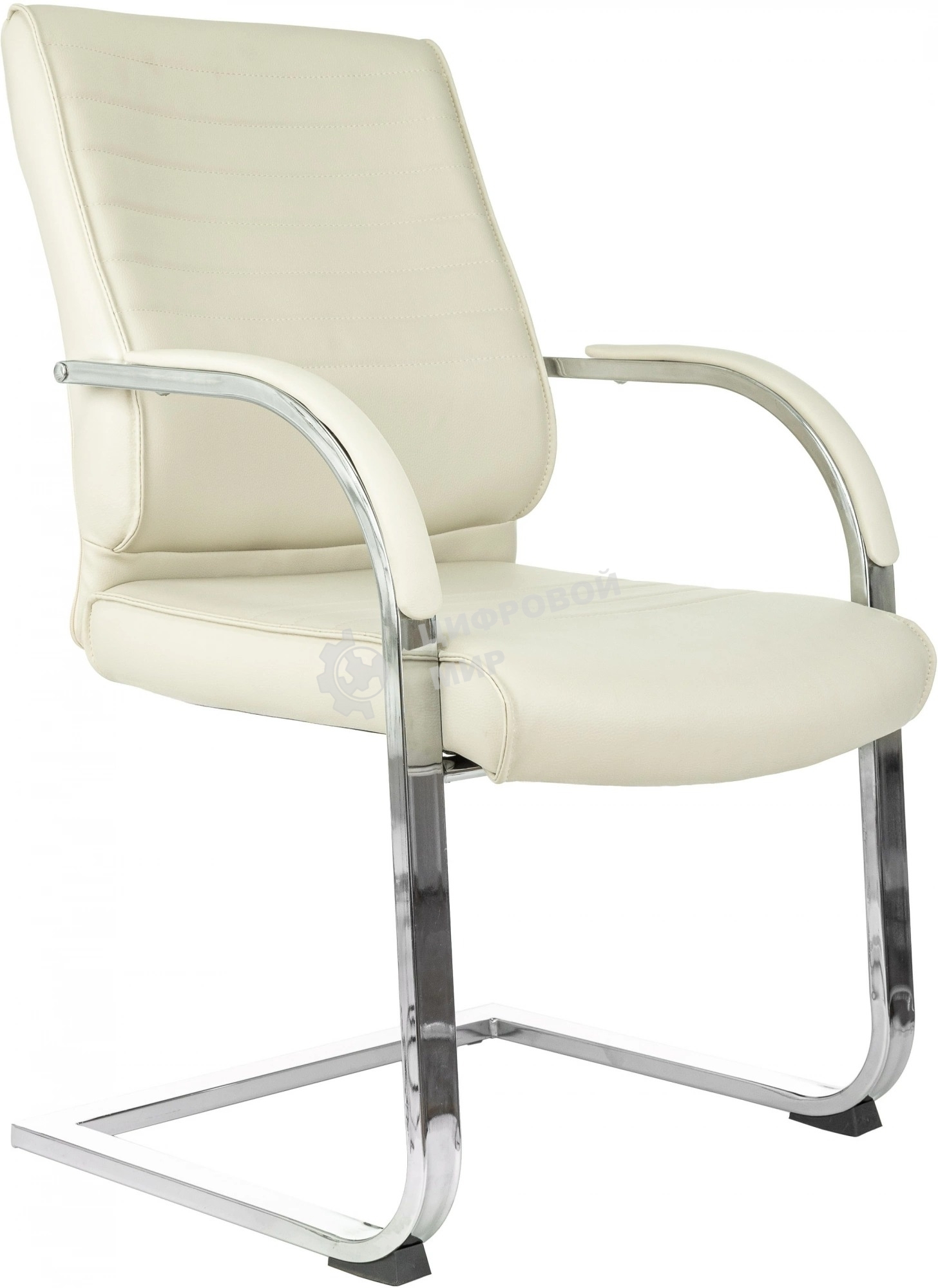 Кресло Бюрократ T-8010-LOW-V бежевый, экокожа