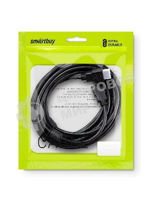 Кабель Smartbuy HDMI to HDMI ver.1.4b A-M/A-M, 2 фильтра, 5,0 m., в пакете (K-352-50)