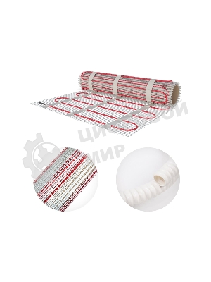 Теплый пол (нагревательный мат) Rexant Classic RNX -1,0-150 (площадь 1,0 м2 (0,5 х 2,0 м)), 150 Вт, двухжильный с экраном