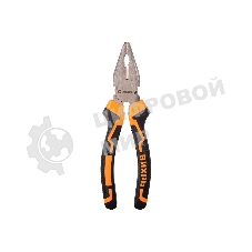 Плоскогубцы ВИХРЬ 180 мм., никелированные, двухкомпонентные рукоятки