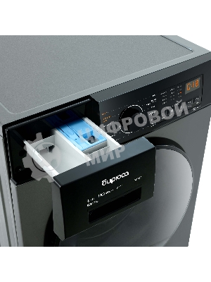 Стирально-сушильная машина Бирюса WMD-SM812/03 M металлик, загрузка фронтальная 8 кг, 1200 об/мин, класс: А+++