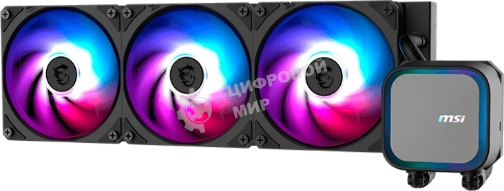 Система жидкостного охлаждения MSI MAG CORELIQUID A13 360 черный 120мм алюминий+медь 4-pin