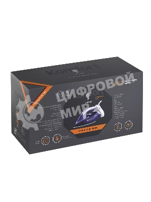 Утюг LEONORD LE-1807U фиолетовый, 2600 Вт, 28 г/мин, 1 г/удар, 350 мл