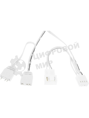 Вентилятор для корпуса Accord ACC-YH12 ARGb 120х120x25 белый 4-pin 27дБ (ACC-YH12 ARGb белый) brown box