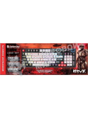 Клавиатура Defender Hawk GK-418 проводная, USB Type-A, чёрный