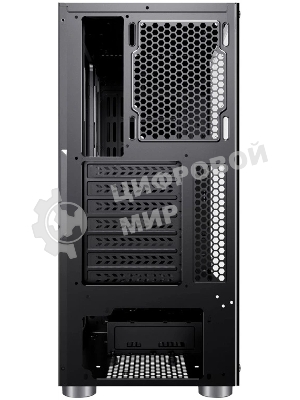 Компьютерный корпус Accord 3407 черный без БП ATX 2xUSB 2.0 2xUSB 3.0 audio bott PSU