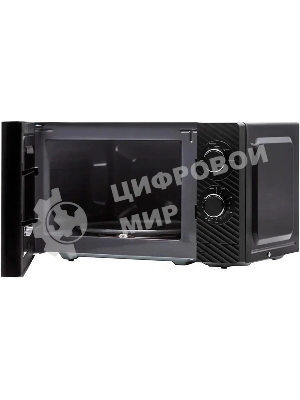 Микроволновая печь General Electronics GE-MS120B черный, 20 л, 700 Вт, переключатели - поворотный механизм