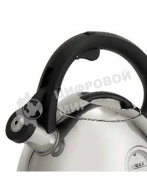 Чайник для плиты ALPENKOK AK-535 из нерж.стали с ОКНОМ 2,7л,со свистком