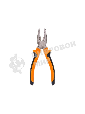 Плоскогубцы ВИХРЬ 180 мм., никелированные, двухкомпонентные рукоятки