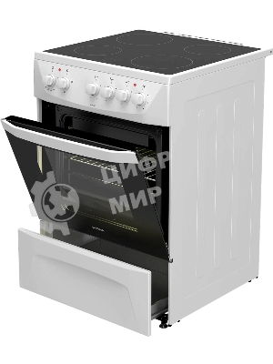 Электрическая плита Darina 1D EC141 607 W белый, конфорок 4 шт, духовка 50 л, 60 см x 85 см x 60 см