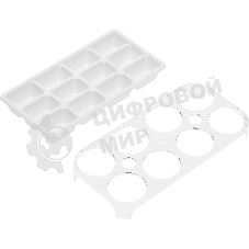 Встраиваемый холодильник Hyundai HBR 0812 белый однокамерный 98/17л морозилка сверху