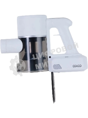 Пылесос вертикальный Polaris PVCS 3060 белый, питание от аккумулятора, 150 Вт, уборка сухая, пылесборник 0.45 л