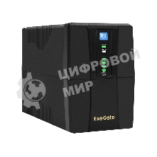 Источник бесперебойного питания ExeGate Power Back BNB-650.LED.AVR.4C13 (650VA/360W, LED, AVR, 4*C13, батарея 12V 7.2Ah, Black)