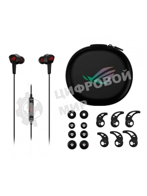 Гарнитура ASUS ROG Cetra II Core чёрный, проводная, mini jack 3.5 мм, вставные
