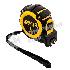 Рулетка Denzel 3м х 16мм, автоматич. фиксац., нейлон. покрытие, магнит. зацеп, двухстор. разметка