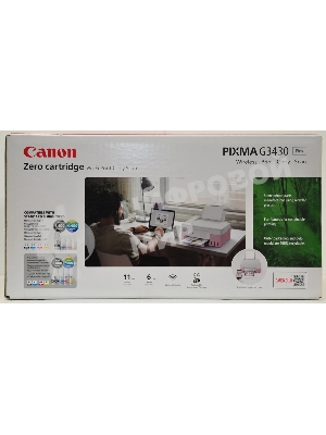 МФУ струйный Canon Pixma G3430 Pink (5989C024), A4, цветной, печ. до 11/6 стр/мин., 4800x1200 dpi (печ.), 600x1200 dpi (скан.), USB, Wi-Fi
