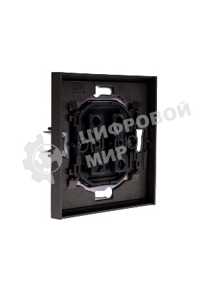 Выключатель Kranz STRONG 1 кл проходной (переключатель) 10А с/у графит