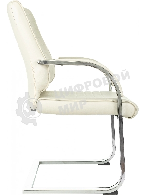 Кресло Бюрократ T-8010-LOW-V бежевый, экокожа