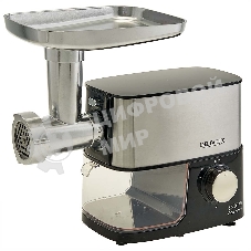 Мясорубка электрическая DELTA LUX DE-602M черный, 3600 Вт, 2.5 кг/мин, реверс, защита от перегрузки, насадки - 5