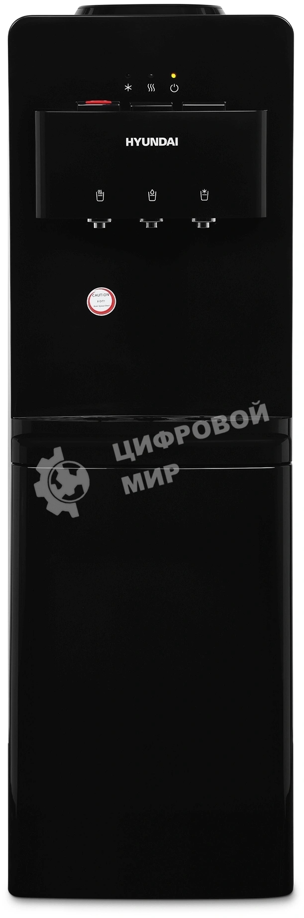 Кулер Hyundai H-WD2155E напольный, электронный, черный