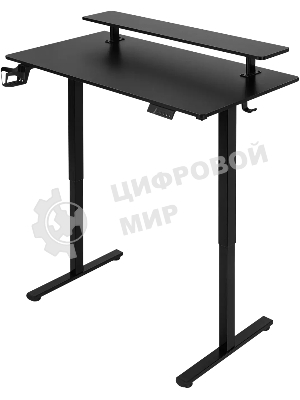 Стол игровой Defender Alliance черн, 110x60, высота 72-117, полк 1