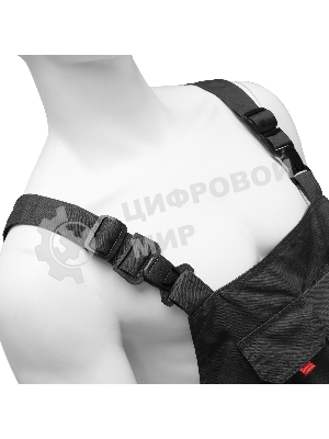 Полукомбинезон профессиональный рабочий Denzel 65% полиэстер 35% хлопок, L