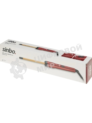 Щипцы для завивки волос Sinbo SHD 7077 красный/золотистый, 10 мм, 200 °C, 1 режим